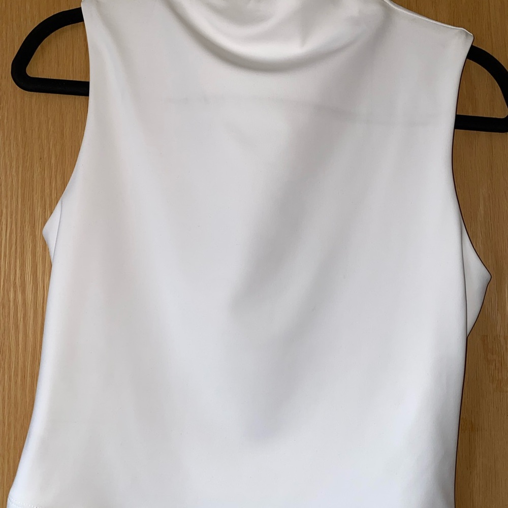 Express Elegant White Sleeveless Top